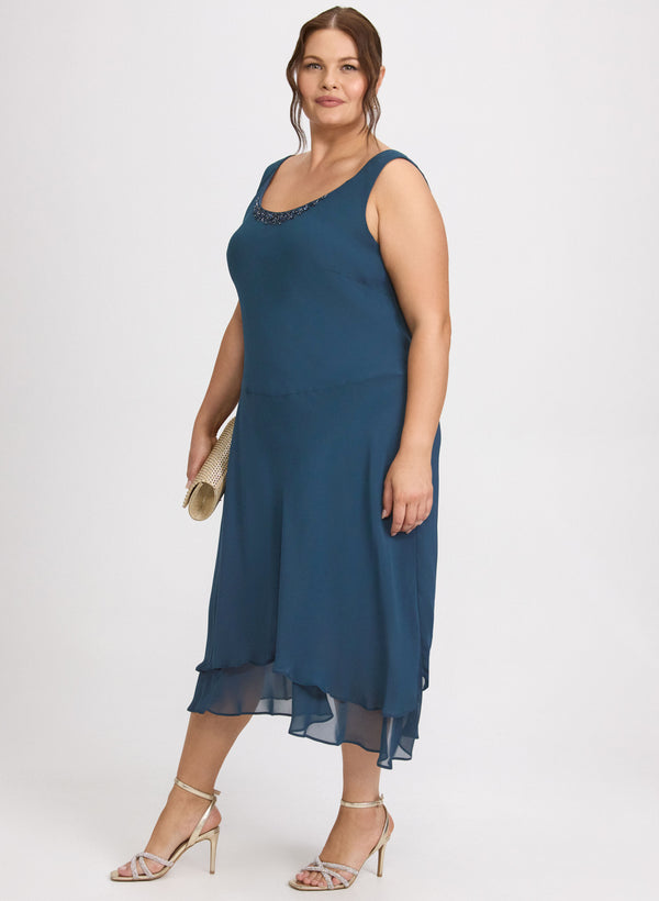 Laura Beaded Dress & Jacket Set