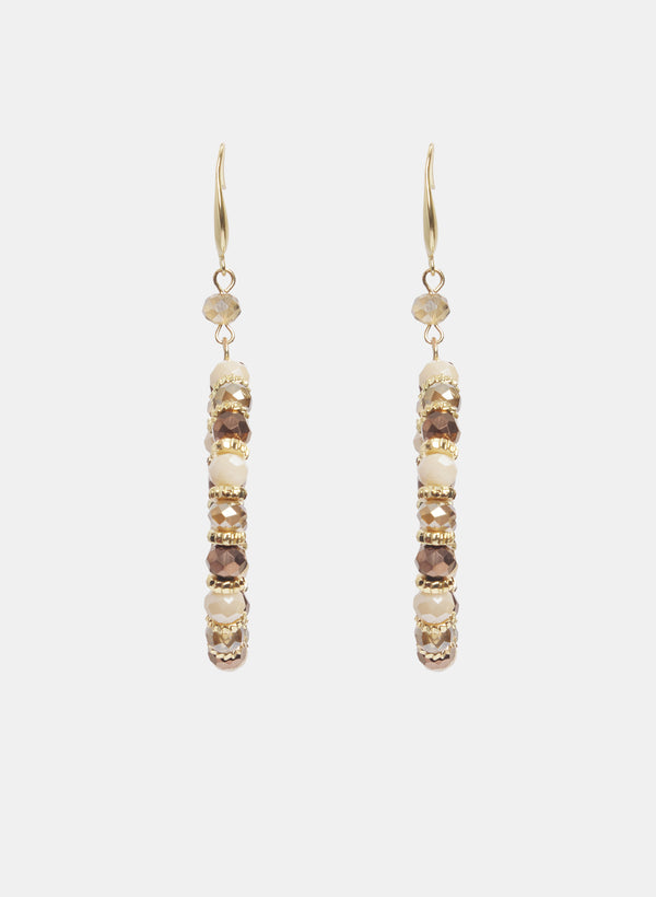 laura Beaded Hoop Earrings