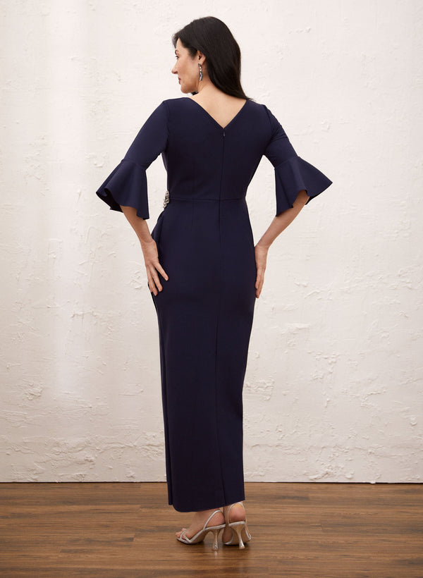 Laura Bell Sleeve Flounce Detail Dress