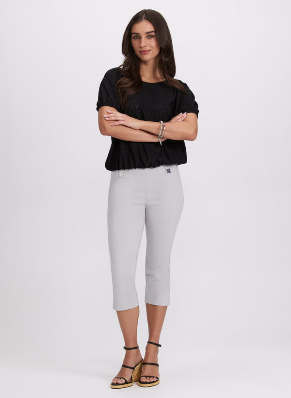 Laura Bengaline Pull-On Capris