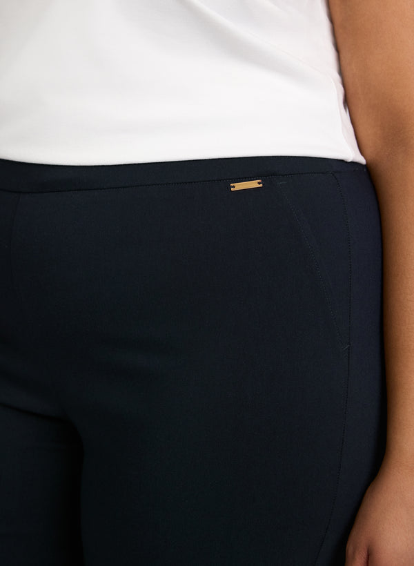 Laura Bengaline Pull-On Shorts