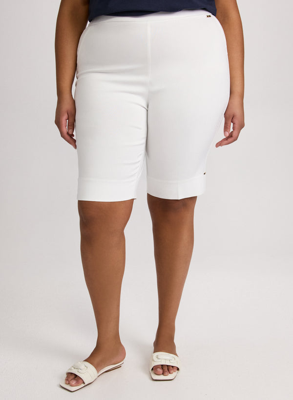 Laura Bengaline Pull-On Shorts