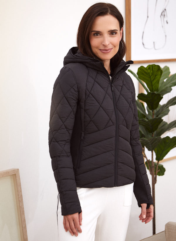 laura Bernardo - Chevron Quilted Ecoplume™ Coat