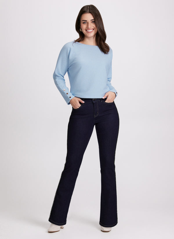 Laura Boat Neck Knit Top