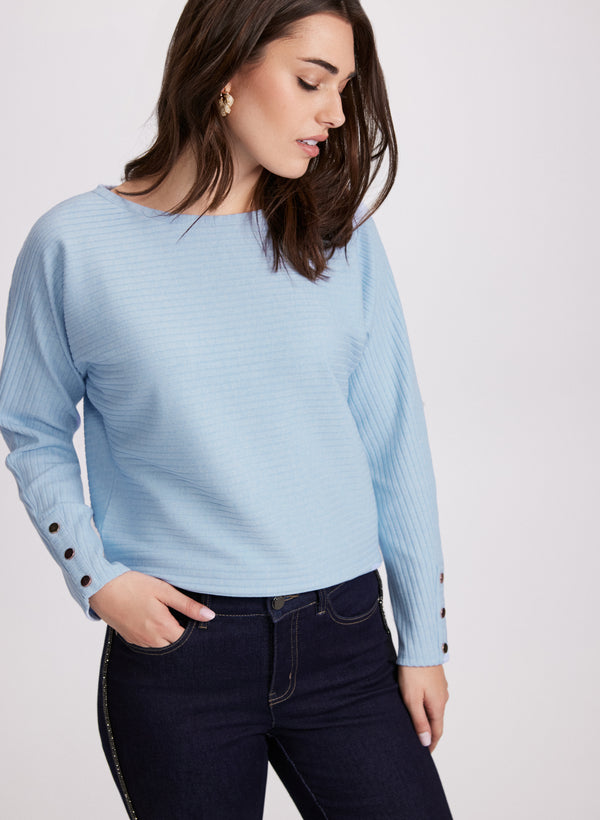 laura Boat Neck Knit Top
