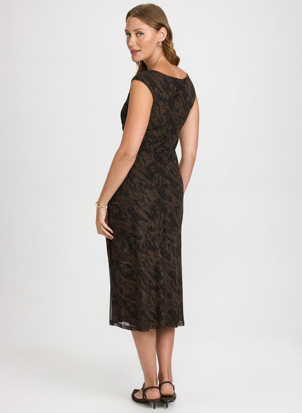 Laura Boat Neck Midi Dress