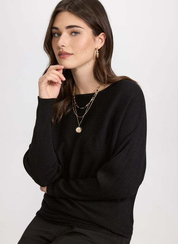 laura Boat Neck Sweater