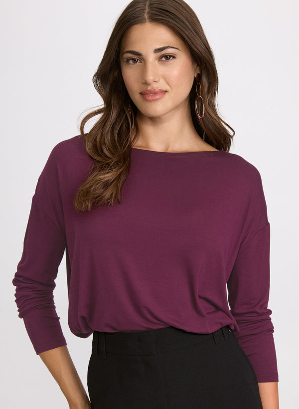 laura Boat Neck Top