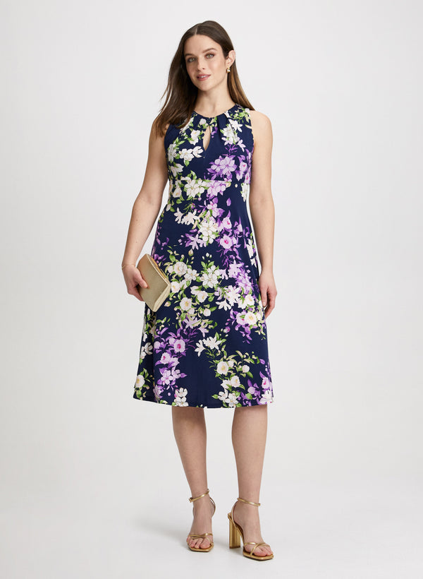 laura Botanical Empire Waist Dress