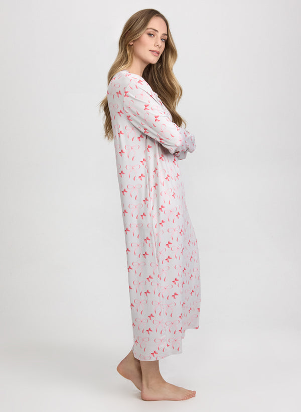 Laura Bow Print Night Gown