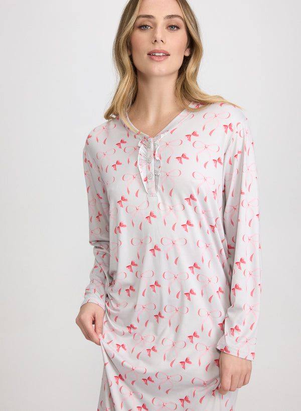 Laura Bow Print Night Gown