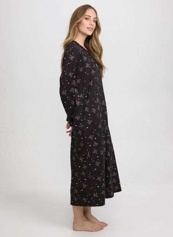 Laura Bow Print Nightgown