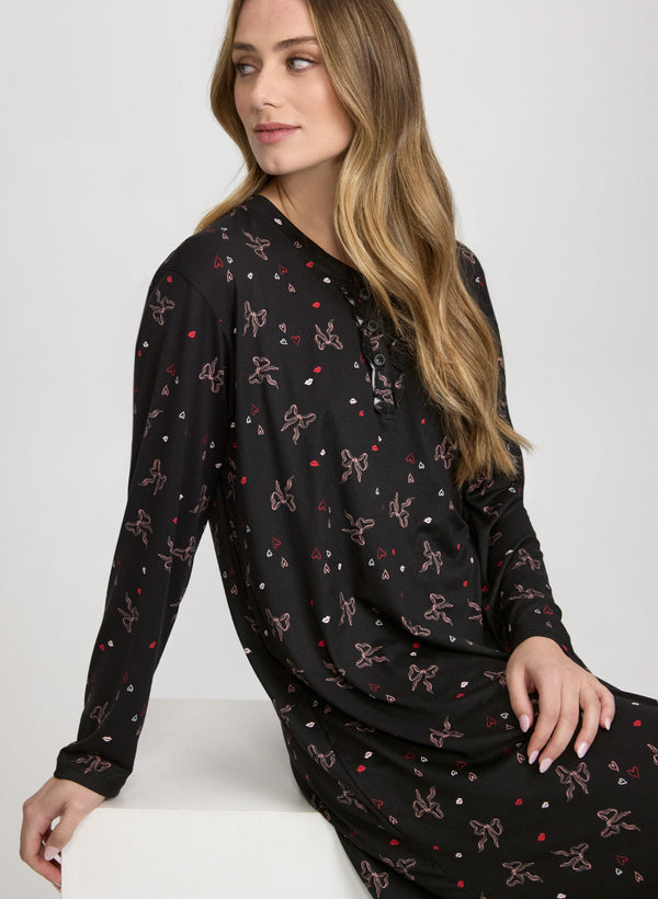 Laura Bow Print Nightgown