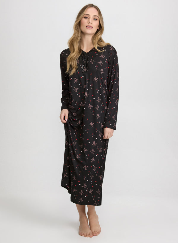 laura Bow Print Nightgown