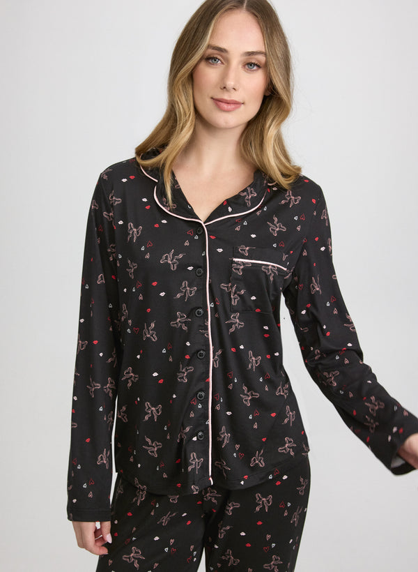 Laura Bow Print Pyjama Set