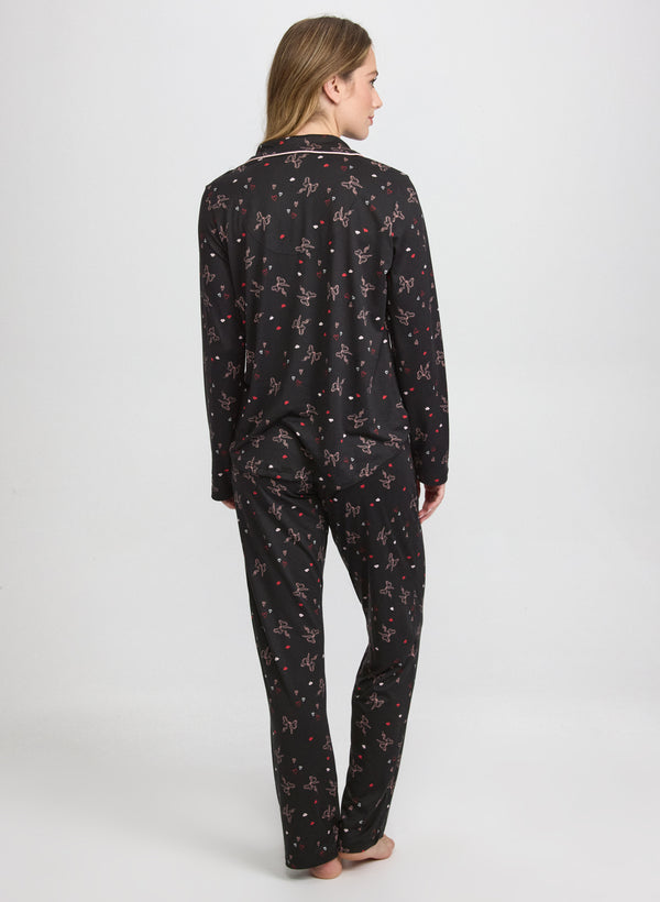 Laura Bow Print Pyjama Set