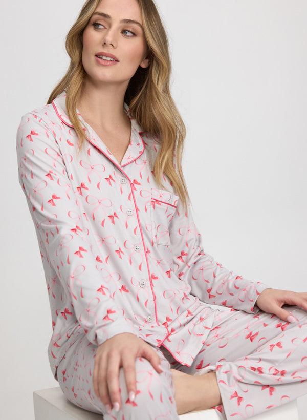 Laura Bow Print Pyjama Set
