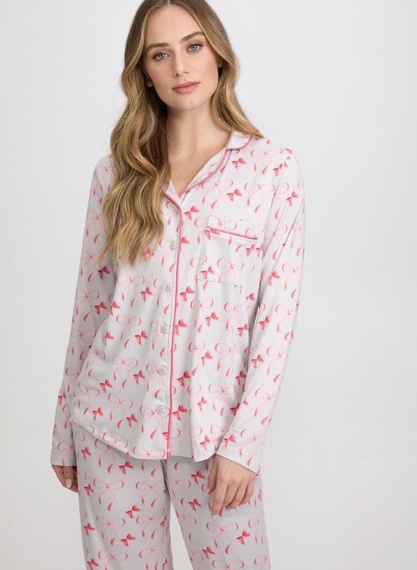 Laura Bow Print Pyjama Set