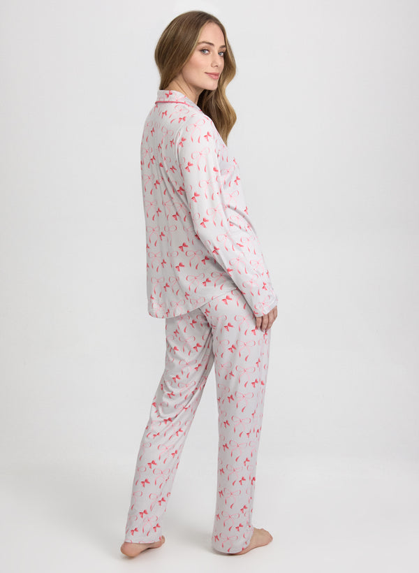 Laura Bow Print Pyjama Set