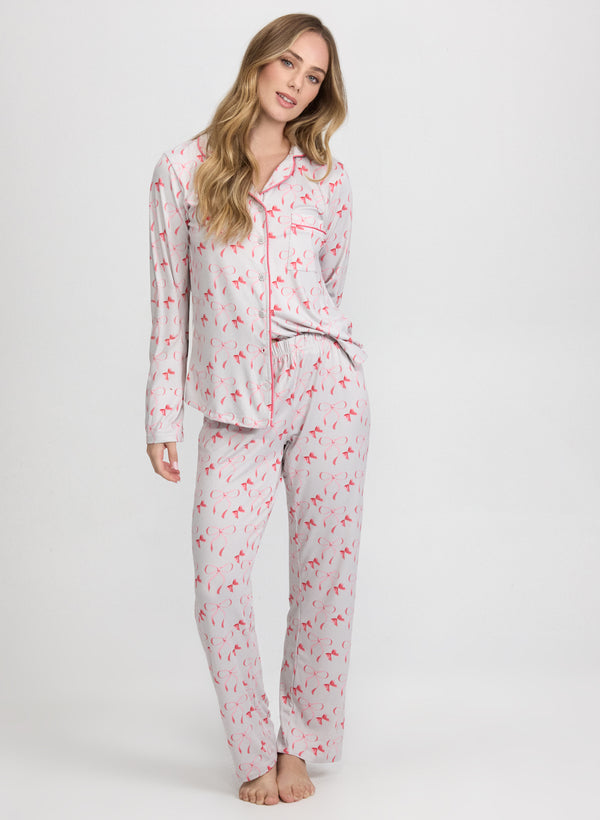 laura Bow Print Pyjama Set
