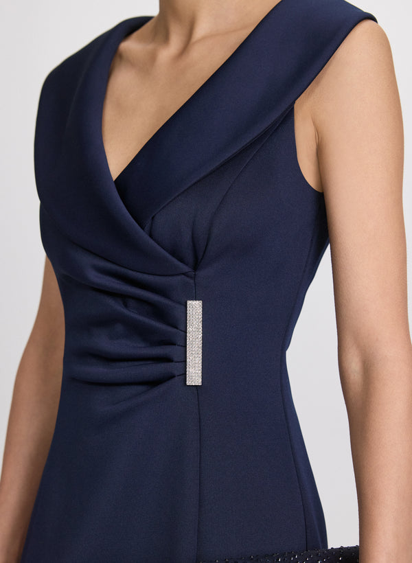 Laura Brooch Detail Dress