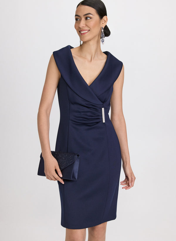 laura Brooch Detail Dress