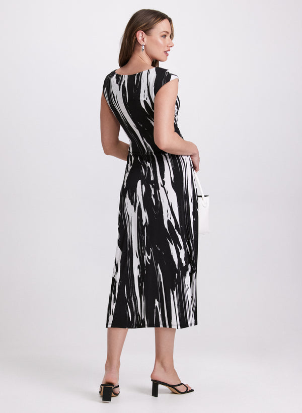 Laura Brush Paint Print Dress