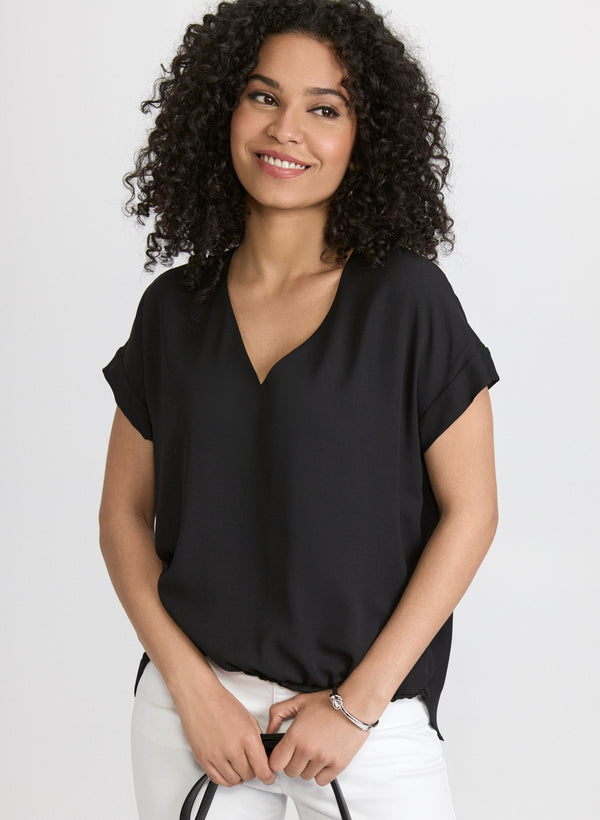 laura Bubble Hem Blouse