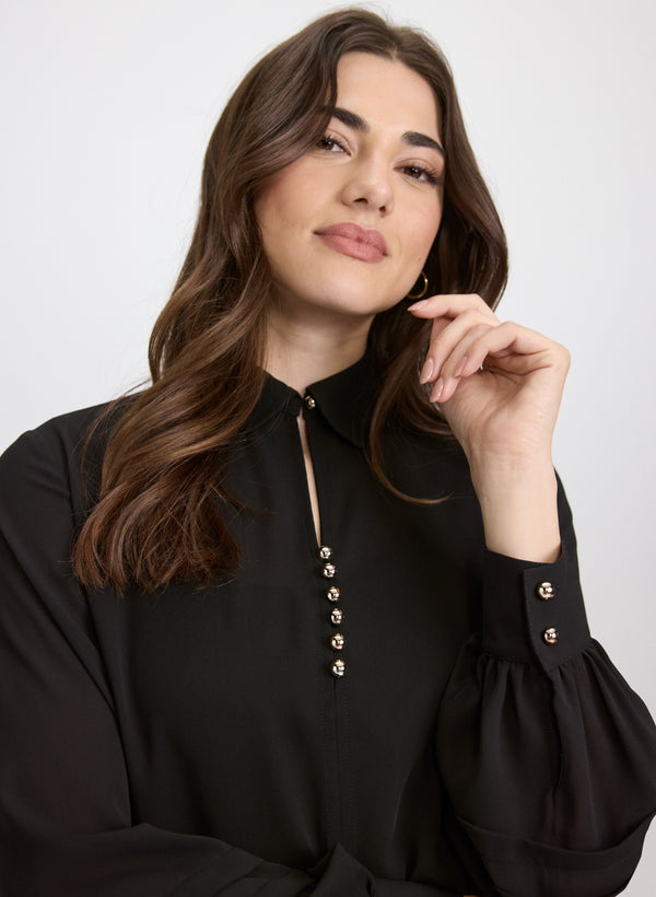 Laura Button Detail Blouse