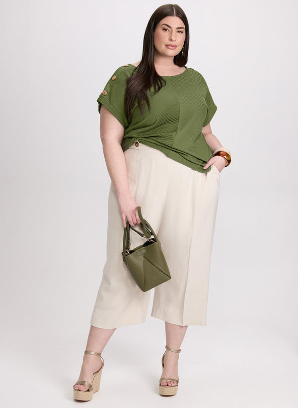 Laura Button Detail Top