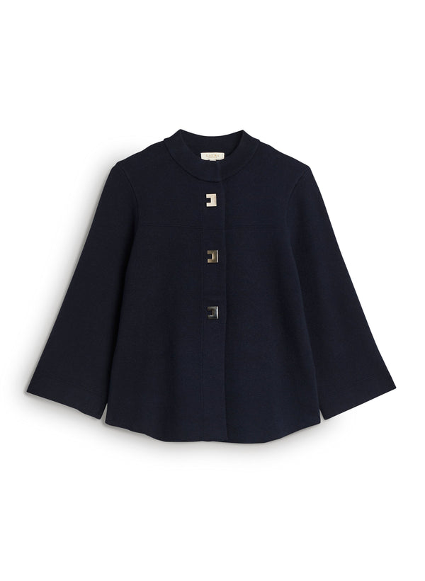 Laura Button Front Trapeze Cardigan