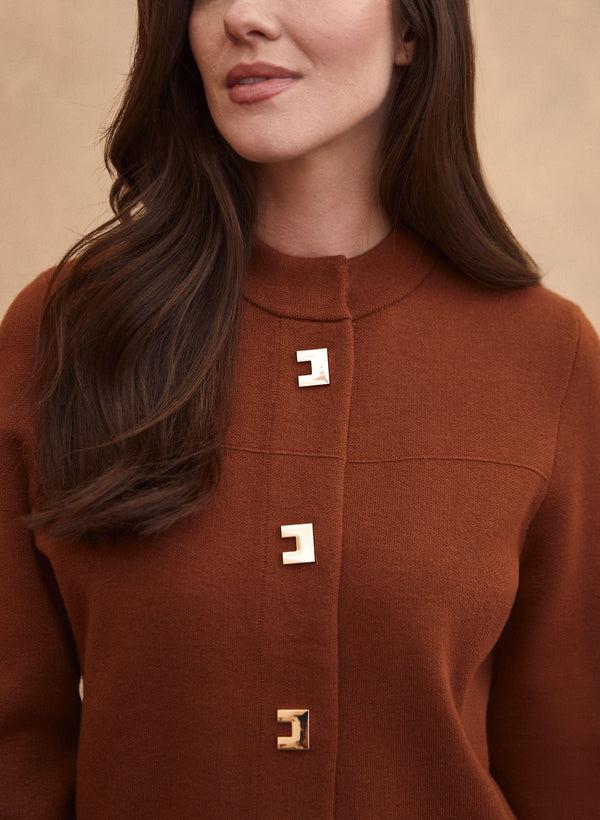 Laura Button Front Trapeze Cardigan