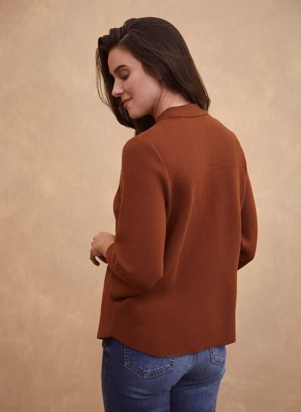 Laura Button Front Trapeze Cardigan