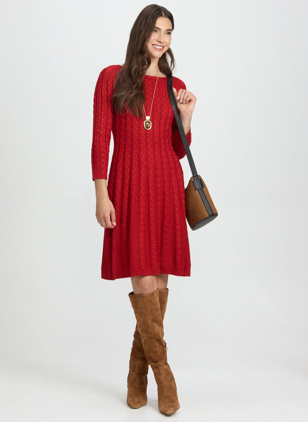 laura Cable Knit Dress