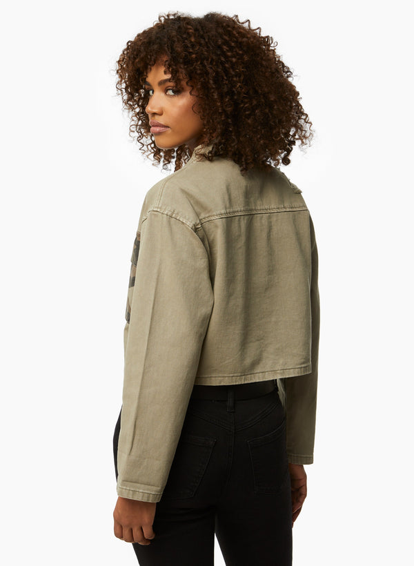 Laura Camouflage Print Jacket