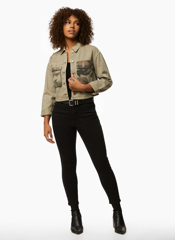 Laura Camouflage Print Jacket