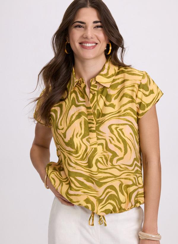 Laura Cap Sleeve Blouse