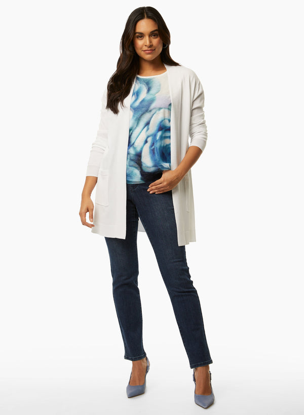 Laura Cap Sleeve Rose Motif Tee