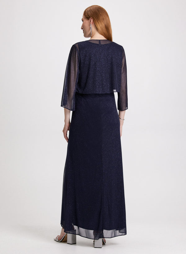 Laura Cascade Jacket & Jewel Detail Dress