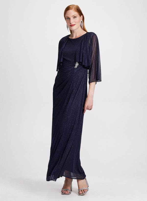 laura Cascade Jacket & Jewel Detail Dress