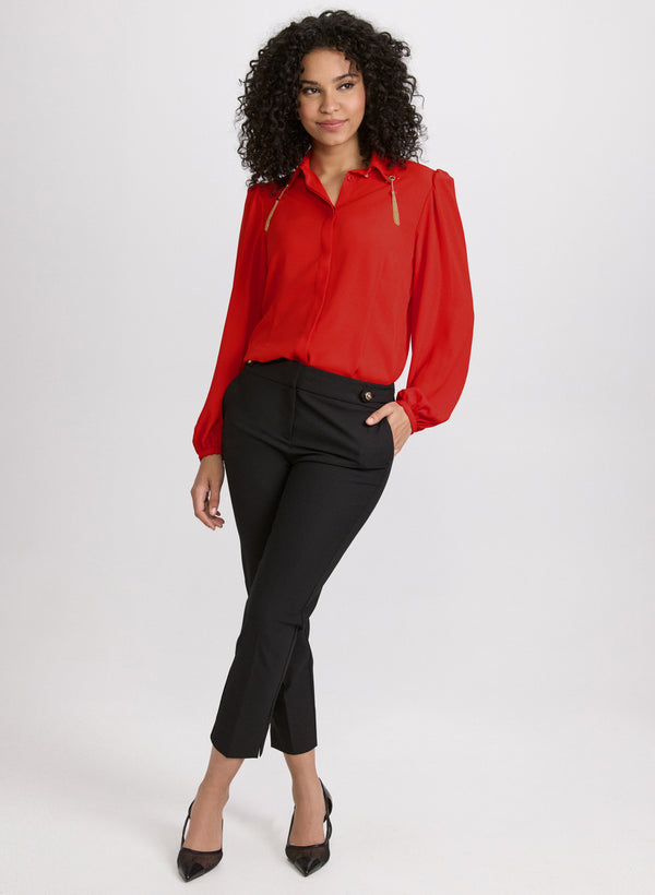 Laura Chain Tassel Detail Blouse