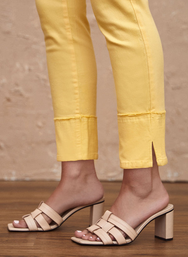 Laura Charlie B - Flare Leg Cuff Detail Pants