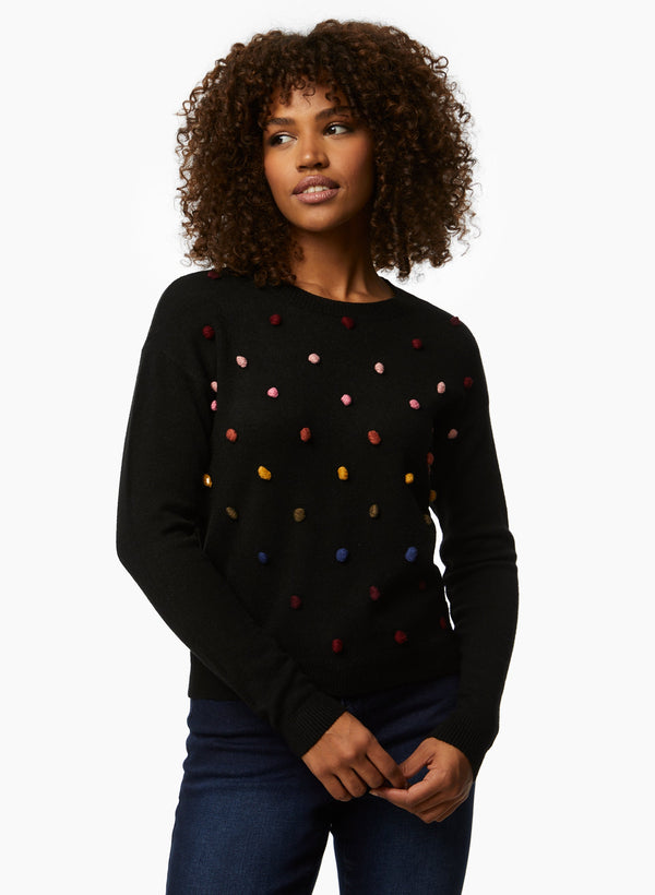 laura Charlie B - Pompom Detail Sweater