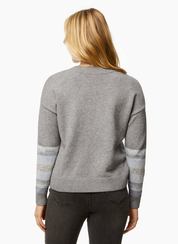 Laura Charlie B - Stripe Print Sweater