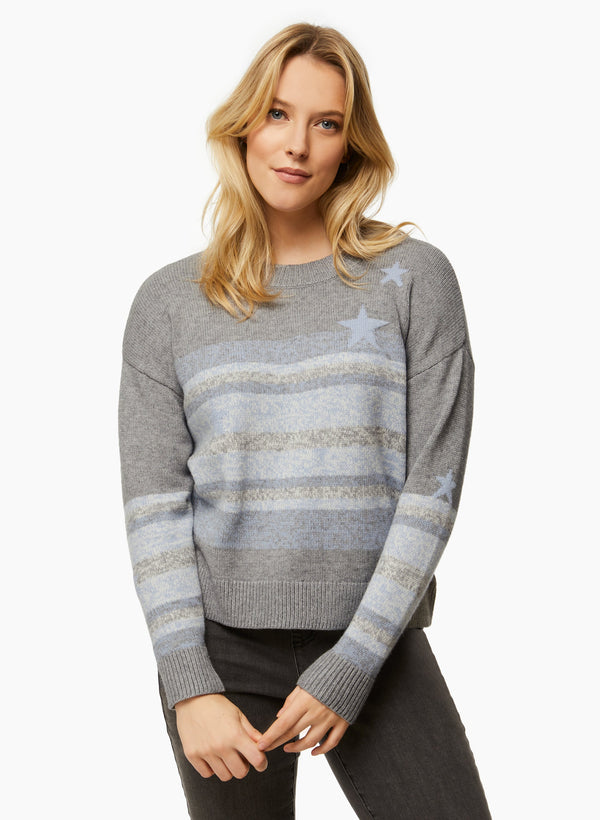 laura Charlie B - Stripe Print Sweater