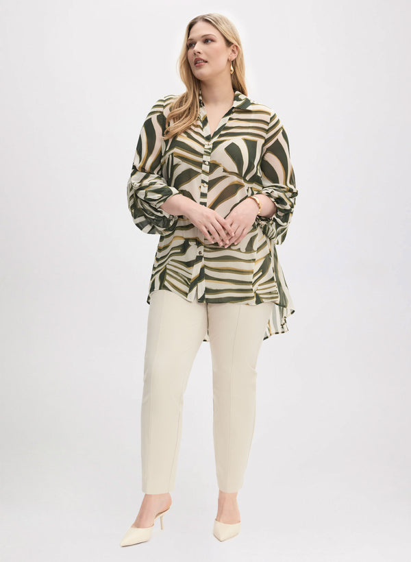 laura Chiffon Blouse & Slim Leg Pants