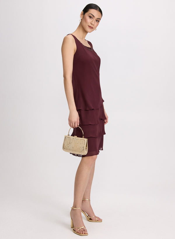 Laura Chiffon Dress & Jacket Set