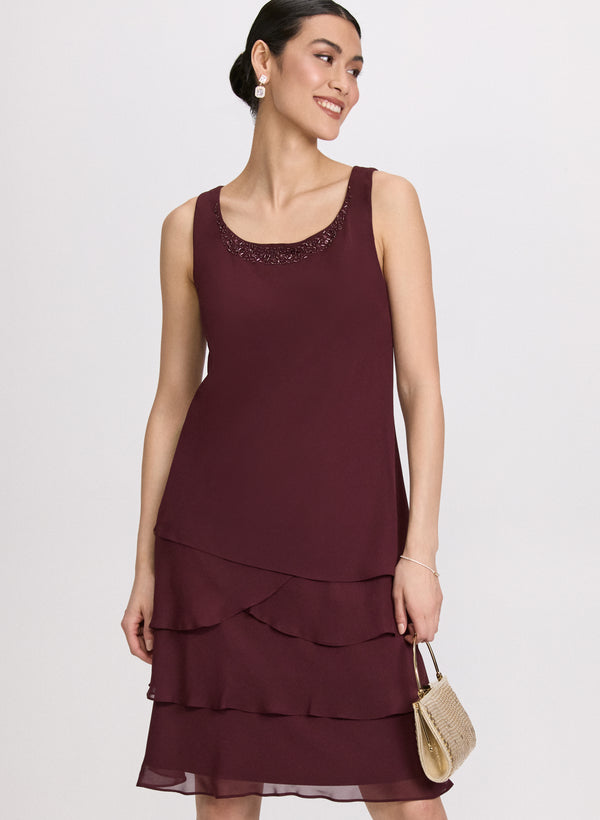 Laura Chiffon Dress & Jacket Set