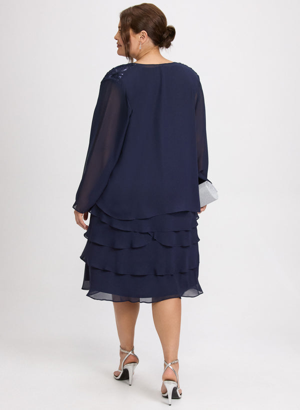 Laura Chiffon Jacket & Dress Set