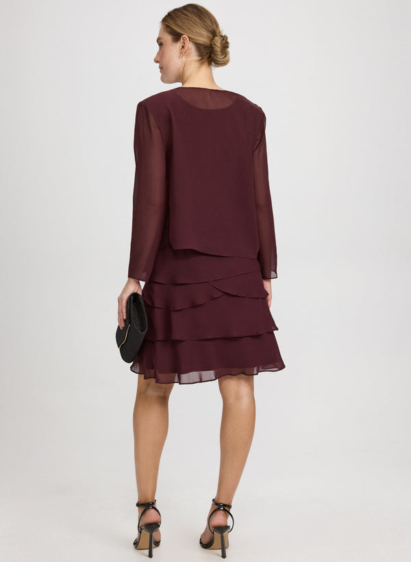 Laura Chiffon Jacket & Dress Set